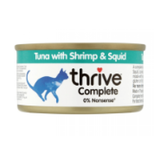 thrive 脆樂芙 吞拿魚＋海蝦＋墨魚貓罐頭 75g
