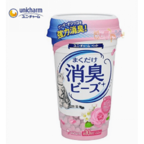 日本 Unicharm 消臭大師消臭珠 -淡雅花卉香 (粉紅色) 450ml