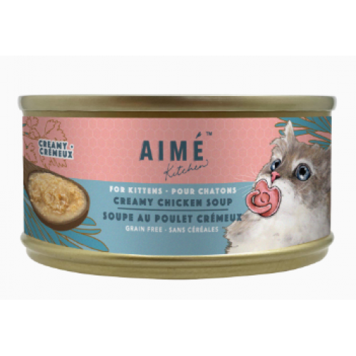 Aimé Kitchen 無穀物幼貓主食罐 - 殿堂主食系列［忌廉濃雞湯］75g