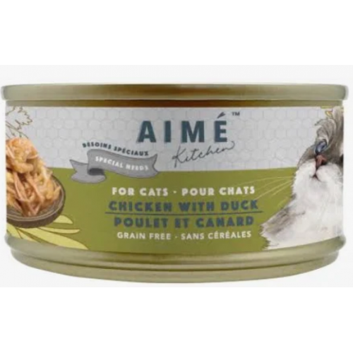 Aimé Kitchen 無穀物老貓主食罐-殿堂系列［雞肉煮鴨］75g