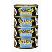 AIXIA 大滿足！黑罐 - 吞拿魚 + 白飯魚 155g x 4罐原條優惠裝