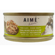Aimé Kitchen 無穀營養貓罐 -啖啖肉補水系列 ［吞拿魚配扇貝］85g