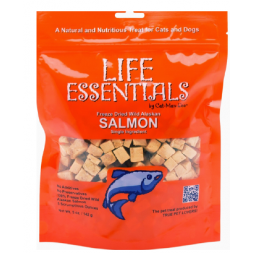 CAT-MAN-DOO LIFE ESSENTIALS 脫水亞拉斯加三文魚粒小食 5oz