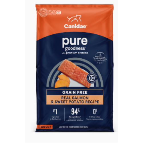 CANIDAE PURE Goodness 無穀物海洋成犬配方狗糧（三文魚&甜薯）4 lbs