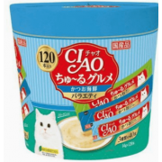 CIAO SC-212「超奴」鰹魚海鮮綜合 3種味美食經濟裝 (14g/120本)