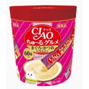 CIAO Churu SC-222 吞拿魚+鰹魚 3種味桶裝Party Mix貓小食 (14g x 60本)