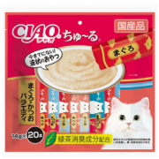 CIAO SC-267 超奴 – 日本肉泥醬餐包(吞拿魚+鰹魚味) 14g x 20