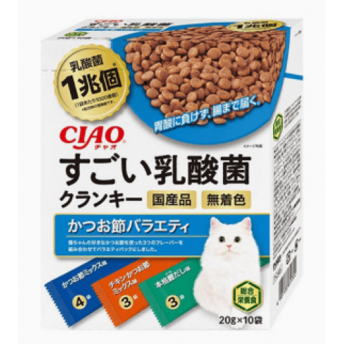 CIAO P-246 [1兆個乳酸菌夾心乾糧] 鰹魚節 (20g x10)
