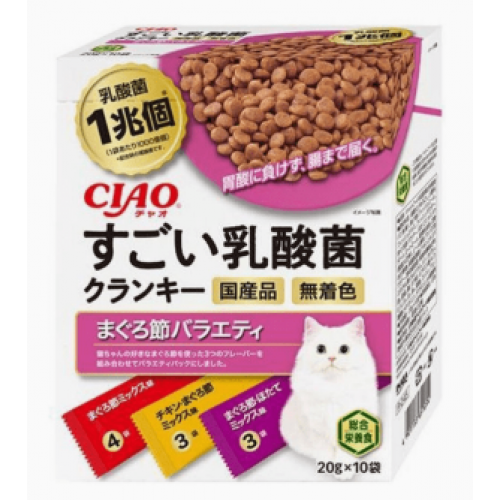 CIAO P-245 [1兆個乳酸菌夾心乾糧] 吞拿魚節 (20g x10)