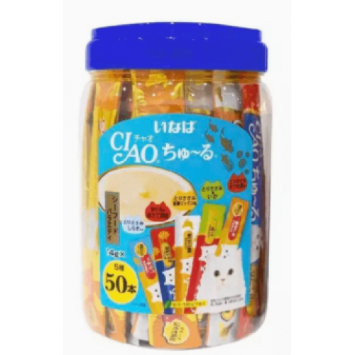 CIAO- 海外限定 - TSC-13 海鮮綜合 5種味 (14g /50本 )