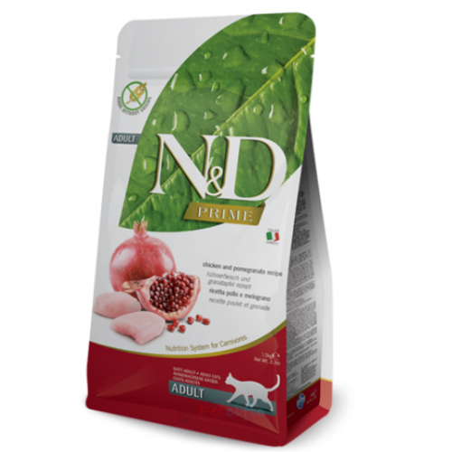 Farmina N&D 無穀物成貓乾糧 - 雞肉石榴配方 1.5kg