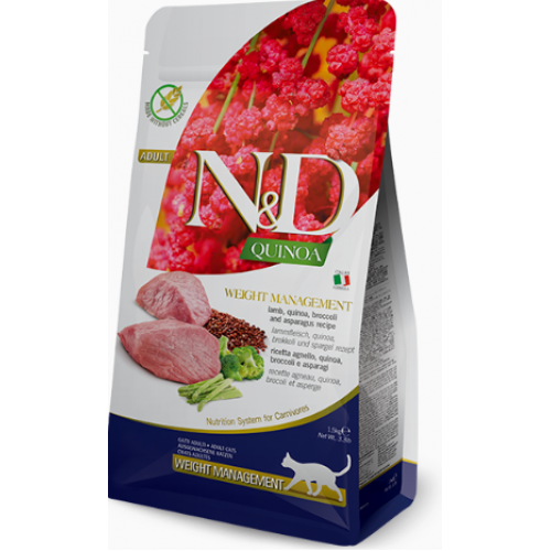 Farmina N&D 藜麥功能系列 體重管理 羊肉 天然貓乾糧 1.5kg