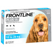 Frontline Plus 犬用殺蚤除牛蜱滴劑 (10-20kg) 1盒3支 