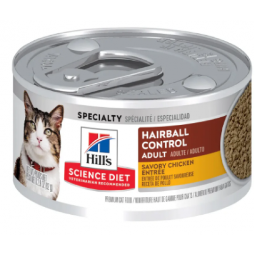 Hill's 希爾思 Science Diet 毛球控制 雞肉配方 貓罐頭 2.9oz / 24罐  (10799)