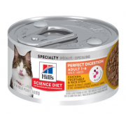 Hill's Science Diet - 成貓 完美消化 燉雞肉蔬菜及米主食罐 2.9oz / 24罐` (605837)