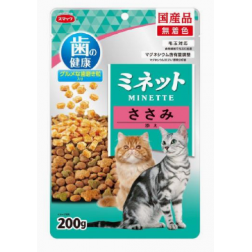 Smack Minette 護齒貓糧 (雞肉乾添加) 200g