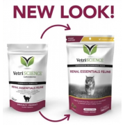 VetriScience Renal Essentials 貓隻腎臟補充咀嚼肉粒 (120粒)